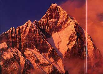 
Lhotse South Face blazes at sunset - Nepal: Kathmandu Valley, Chitwan, Annapurna, Mustang, Everest (Lonely Planet Pictorial) book
